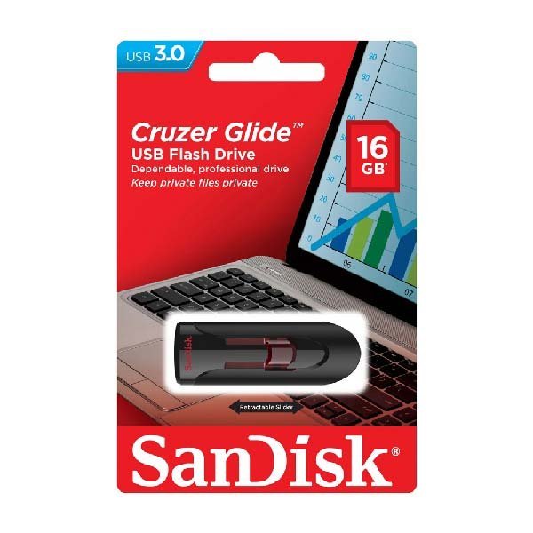 Clé USB SanDisk Cruzer Glide 16 Go USB 3.0 Original