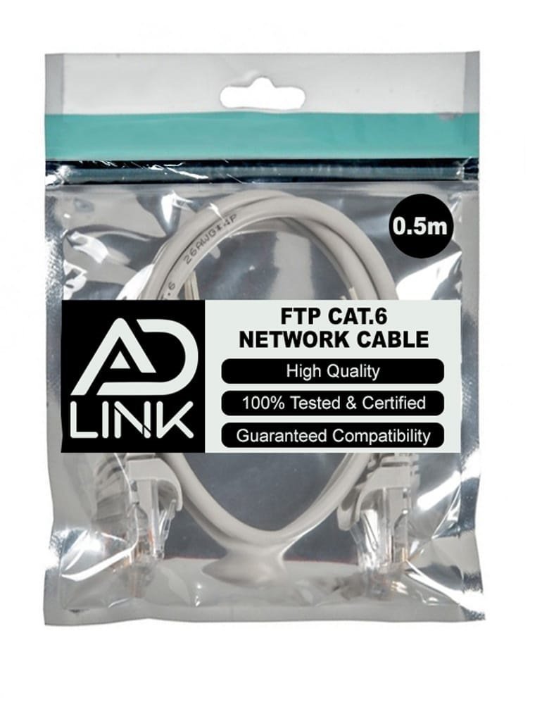 Patch câble réseau RJ45 Ad Link FTP Cat6 0.5m