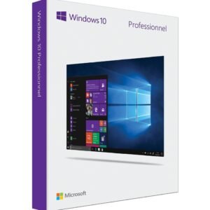 Microsoft Windows 10 Professionnel 64 Bits Français – Licence Authentique Perpétuelle (Clé Numérique)