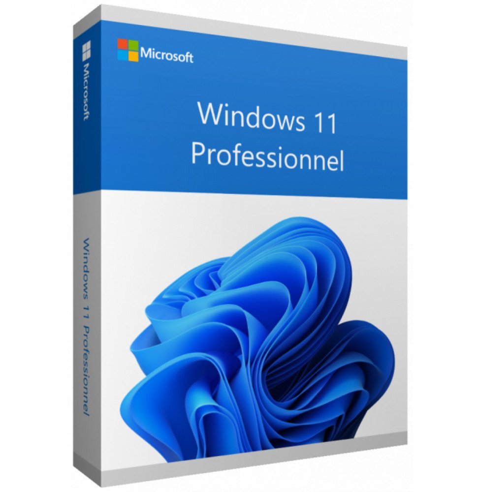 Microsoft Windows 11 Pro 64 bits Français (Licence originale + DVD)