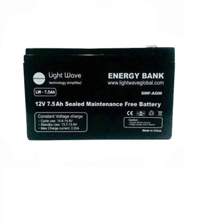 Batterie onduleur light wave 12v 7