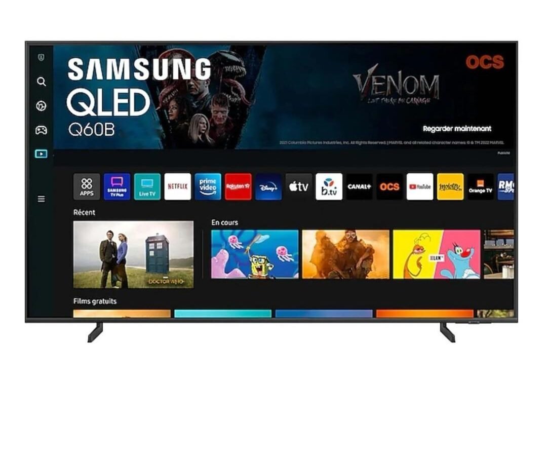 Téléviseur Samsung 55" QLED 4K 55Q60D – Smart TV, Bluetooth & Wi-Fi