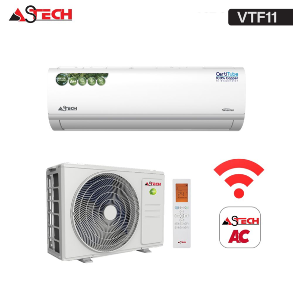 Climatiseur Split Astech 12000 BTU Inverter + WiFi – 1.5 CV