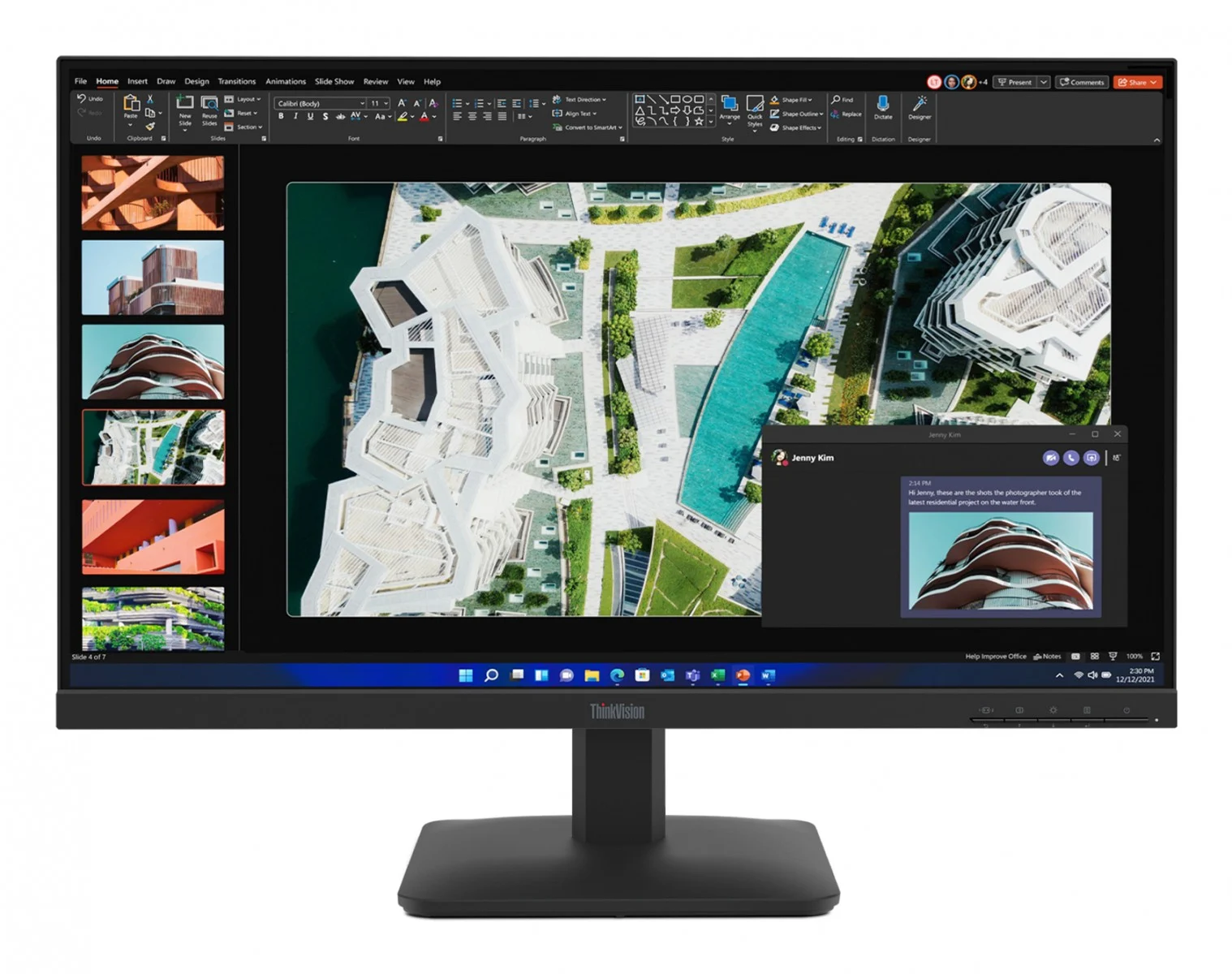 Lenovo ThinkVision S274e – Écran 27 pouces Full HD IPS avec HDMI et Design Bordures Fines