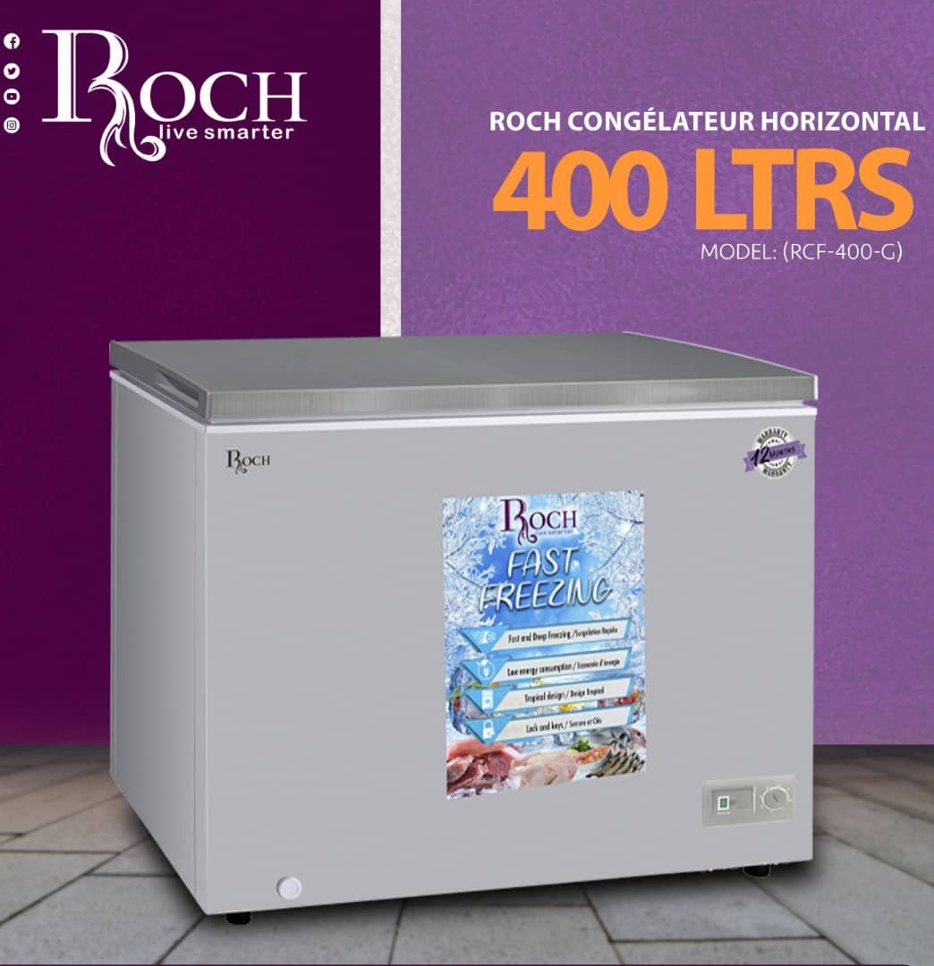 Congélateur Roch Horizontal 400 Litres Gris RCF400I – Grande Capacité et Haute Performance