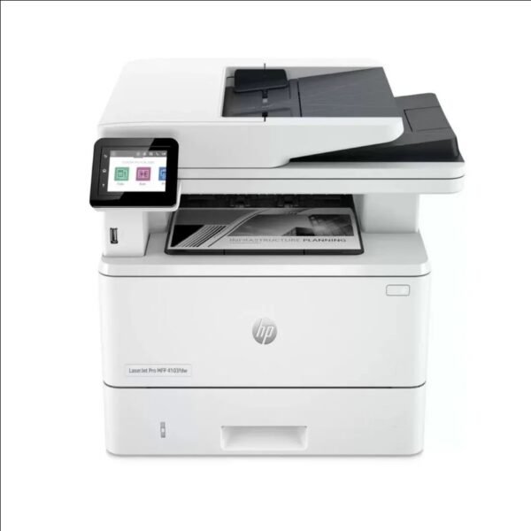 Imprimante multifonction HP LaserJet Pro MFP 4103fdw vue de face