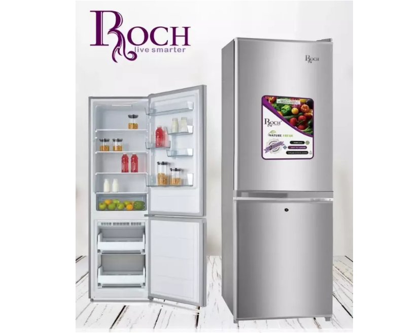 Réfrigérateur Roch Combiné 2 tiroirs 150L Silver RFR150DBL