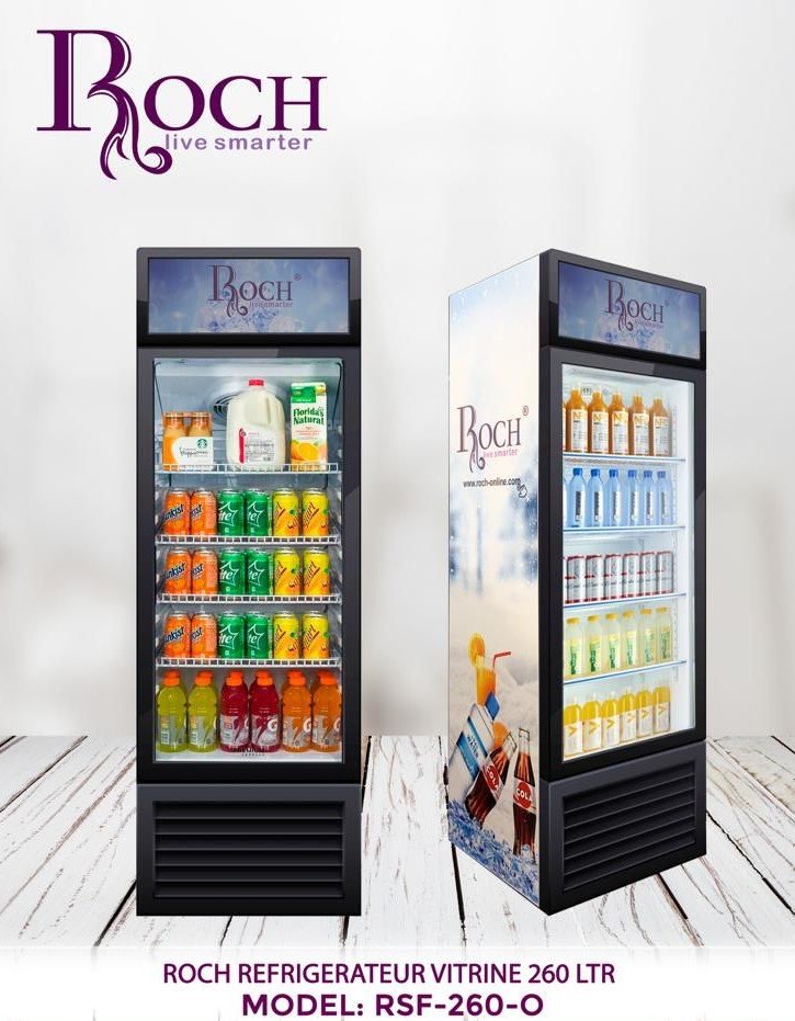 Réfrigérateur Roch Vertical 1 portes 260 litres Vitrine RSF260O