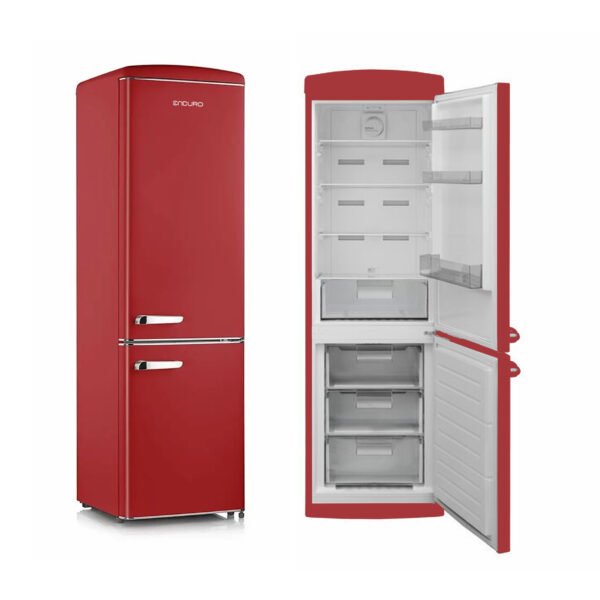 Réfrigérateur Enduro Combiné 3 tiroirs 400 litres A+ No Frost Rouge RCNR400PRD