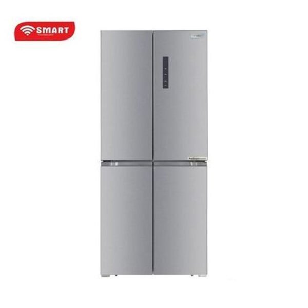 Réfrigérateur Smart Technology Side By Side 4 portes 419 litres Gris STR520S