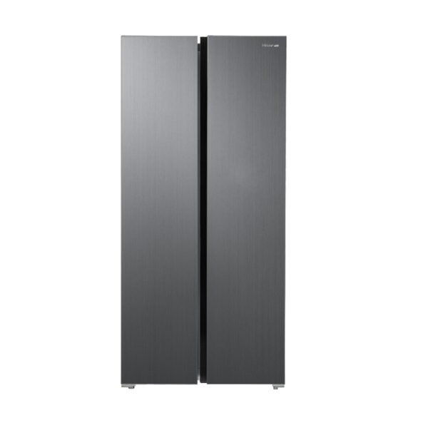 Réfrigérateur Hisense Side By Side 2 portes 428 litres Inverter Inox RC55WS4SA