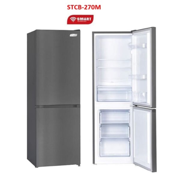 Réfrigérateur Smart Technology Combiné 3 tiroirs 157L Gris STCB270M