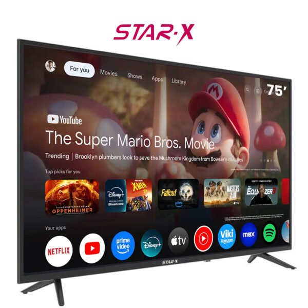 Téléviseur Star X 75 » SMART GOOGLE TV 75UH680G