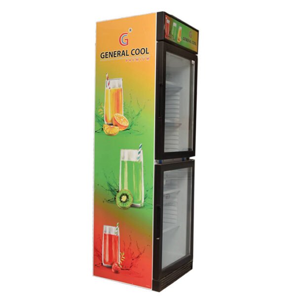 Réfrigérateur General Cool Vertical 2 portes 385 litres Vitrine 385D2