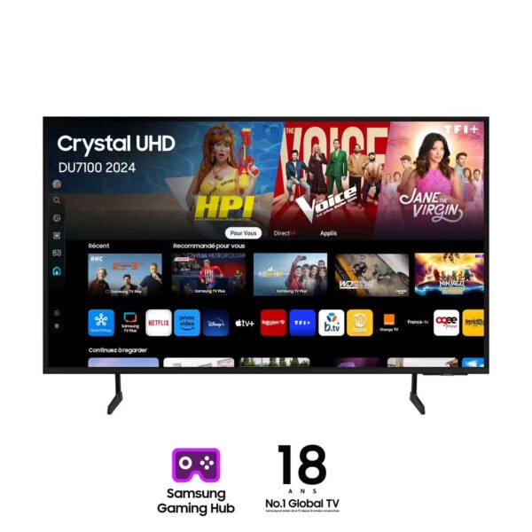 Téléviseur Samsung 85 » SMART ANDROID 85DU7100U