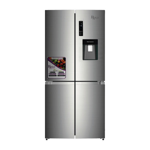 Réfrigérateur Roch Side By Side 4 portes Avec Fontaine 525 litres Gris RFR525IWD4I
