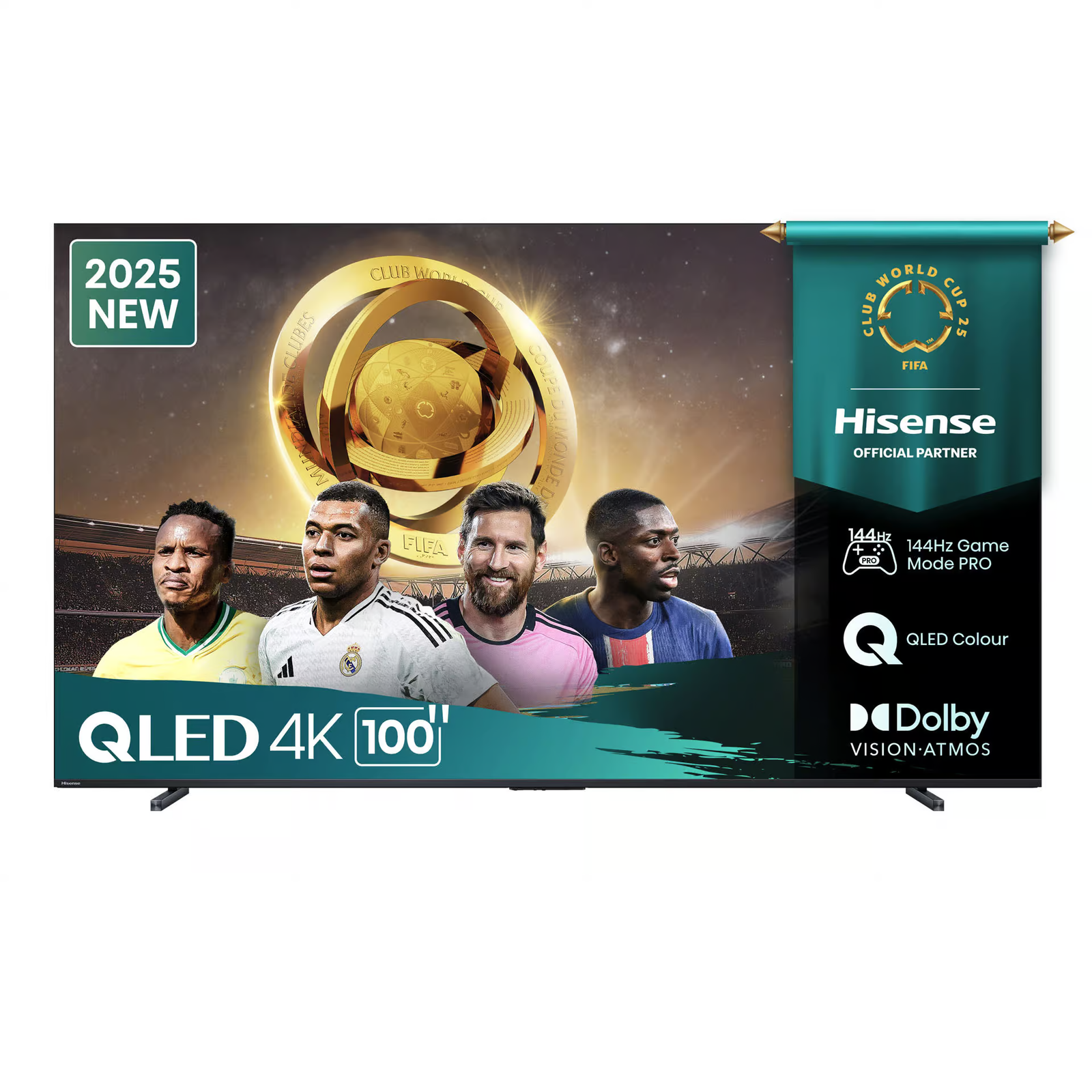 Téléviseur Hisense 100 » SMART 4K QLED VIDAA Quantum Dot 100Q7Q