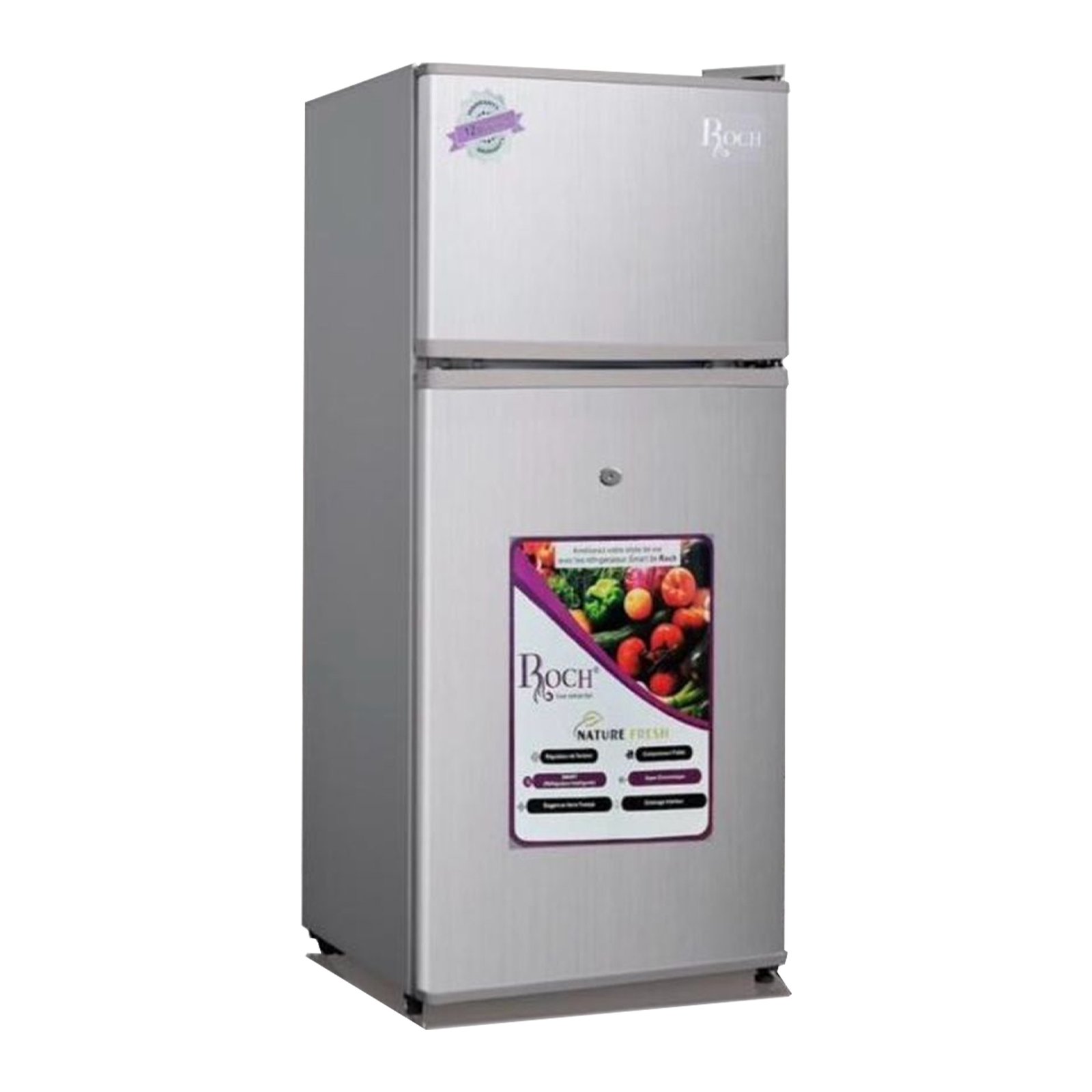 Réfrigérateur Roch Bar 2 portes Gris RFR110DT