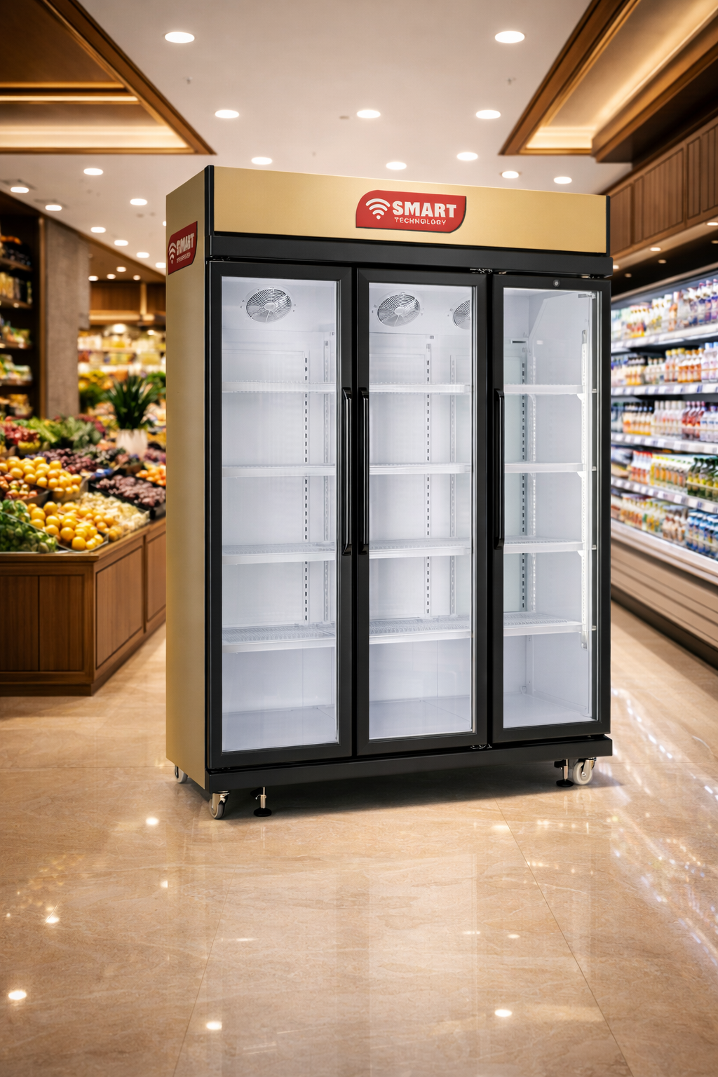Réfrigérateur Smart Technology Vertical 3 portes Vitrine STCDV3300