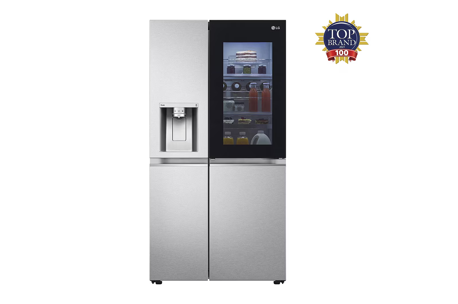 Réfrigérateur LG Side By Side 2 portes Avec Fontaine Gris GCX257CSEW