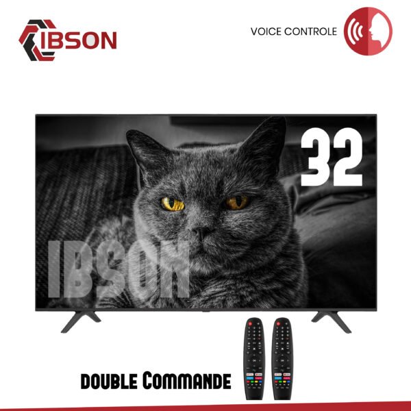 Téléviseur Ibson 32 » SMART + 2 Telecommandes + Voice Control IB0032F25S