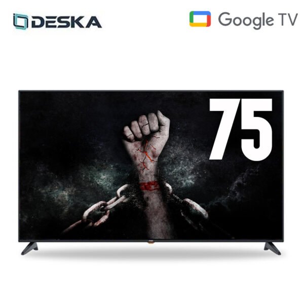 Téléviseur Deska 75 » SMART GOOGLE TV 4K 75LE100CN