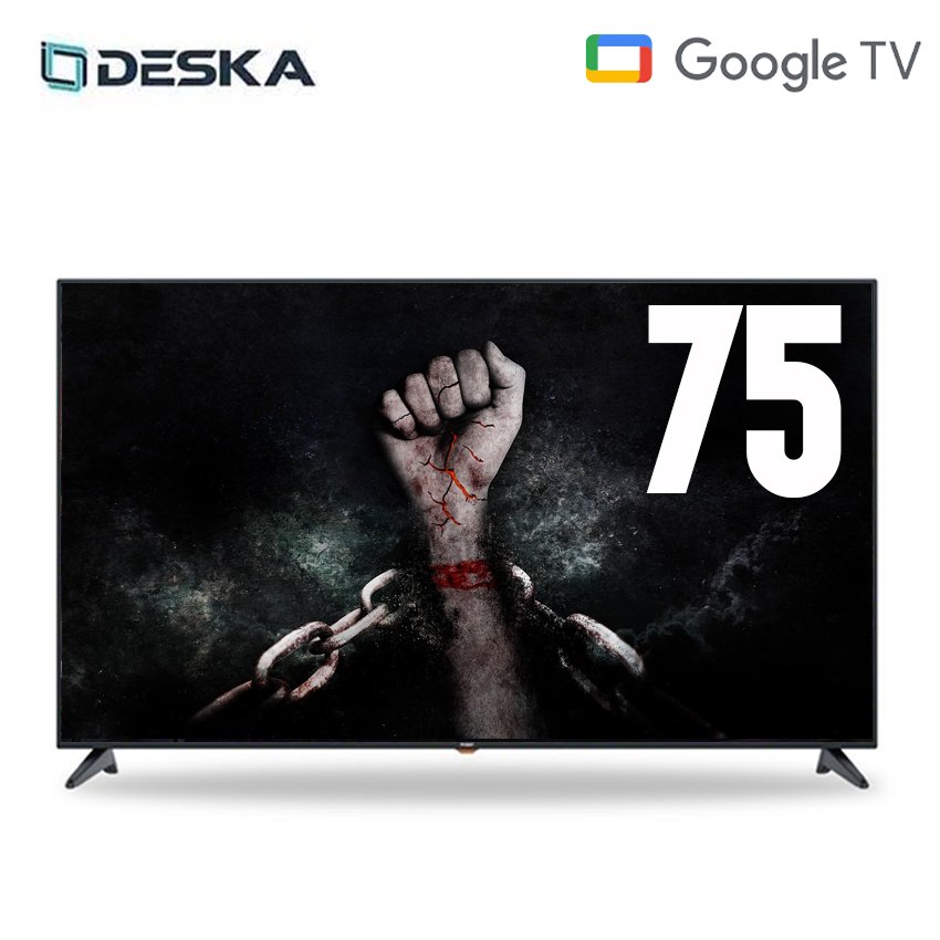 Téléviseur Deska 75 » SMART GOOGLE TV 4K 75LE100CN