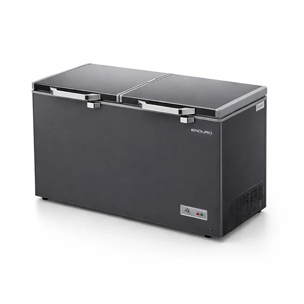 Congélateur Enduro Horizontal 2 portes 500 litres Gris CF500LIDD