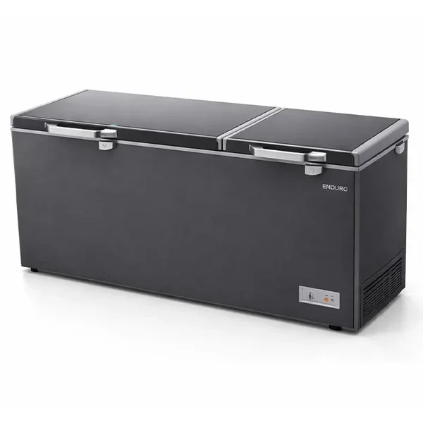 Congélateur Enduro Horizontal 2 portes 900 litres Gris CF950LIDD