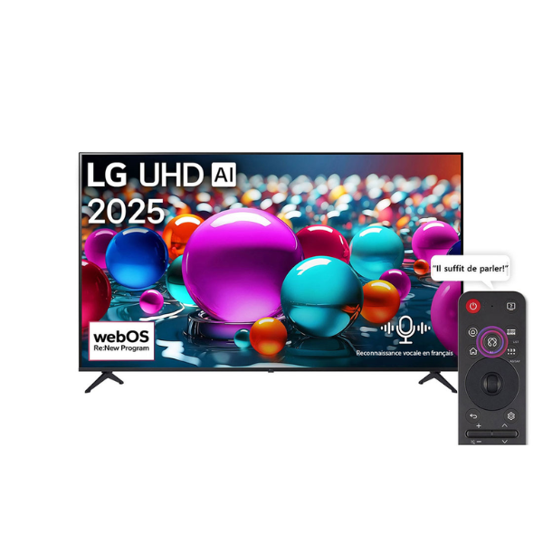 Téléviseur LG 55 » SMART 4K + Intelligence Artificielle 55UA85006LA
