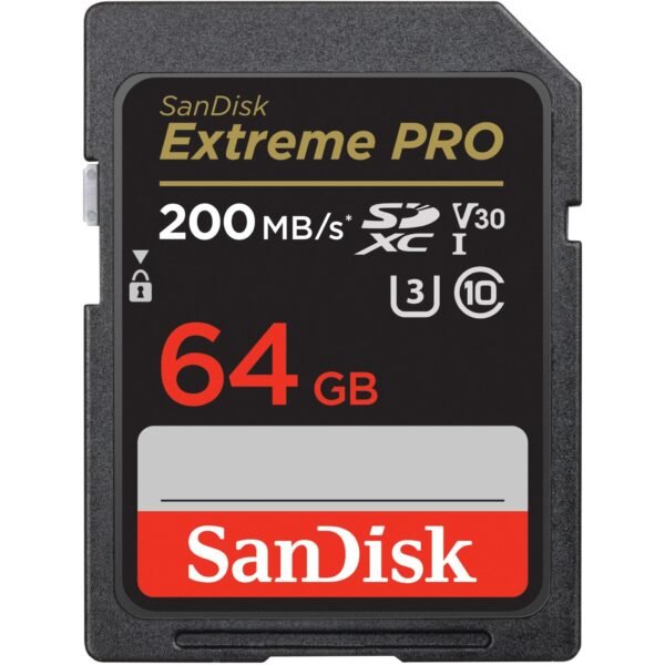 Carte SD SanDisk Extreme PRO 64 Go 200 Mo/s