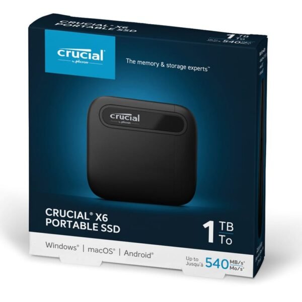 SSD externe Crucial X6 500 Go USB 3.2