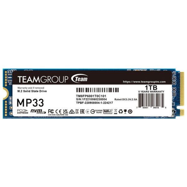 SSD interne TEAMGROUP MP33 NVMe 1 To